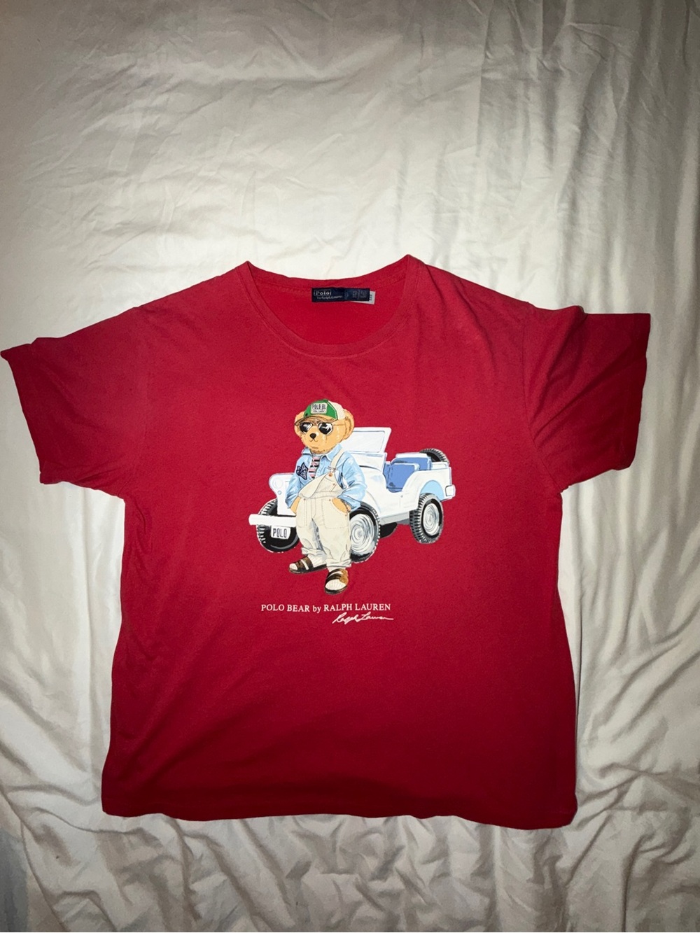 Polo by Ralph Lauren Polo Bear Women’s Red Graphic Tee L